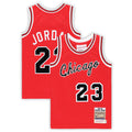 Toddler Chicago Bulls Michael Jordan Mitchell & Ness Red Hardwood Classics 1984/85 Authentic Swingman Jersey product image