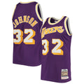 Los Angeles Lakers Magic Johnson Mitchell & Ness Purple 1984/85 Hardwood Classics Authentic Jersey for Men product image 1,