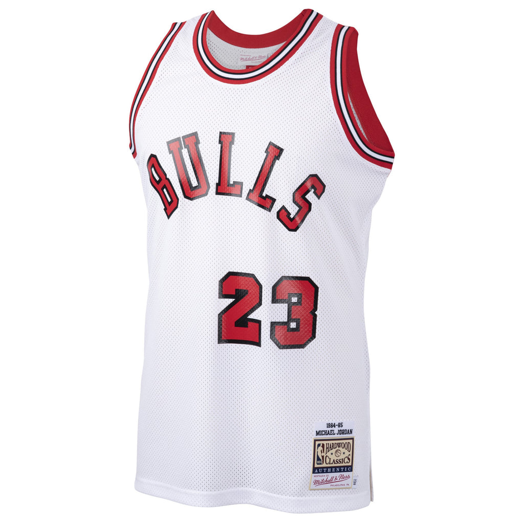 Chicago Bulls Michael Jordan Mitchell & Ness White 1984/85 Hardwood Classics Rookie Authentic Jersey for Men product image