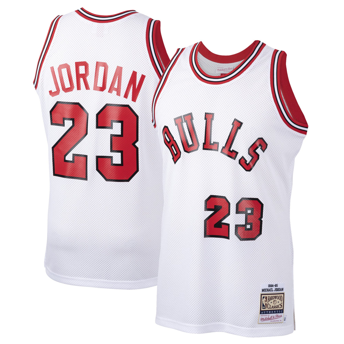 Chicago Bulls Michael Jordan Mitchell & Ness White 1984/85 Hardwood Classics Rookie Authentic Jersey for Men product image