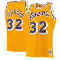 Los Angeles Lakers Magic Johnson Mitchell & Ness Gold 1984/85 Hardwood Classics Swingman Jersey for Men product image 1,