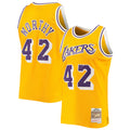 Los Angeles Lakers James Worthy Mitchell & Ness Gold 1984/85 Hardwood Classics Swingman Jersey for Men product image 1,