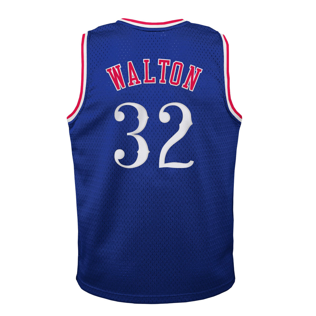 Youth LA Clippers Bill Walton Mitchell & Ness Royal 1984/85 Hardwood Classics Swingman Jersey product image 4, provided for