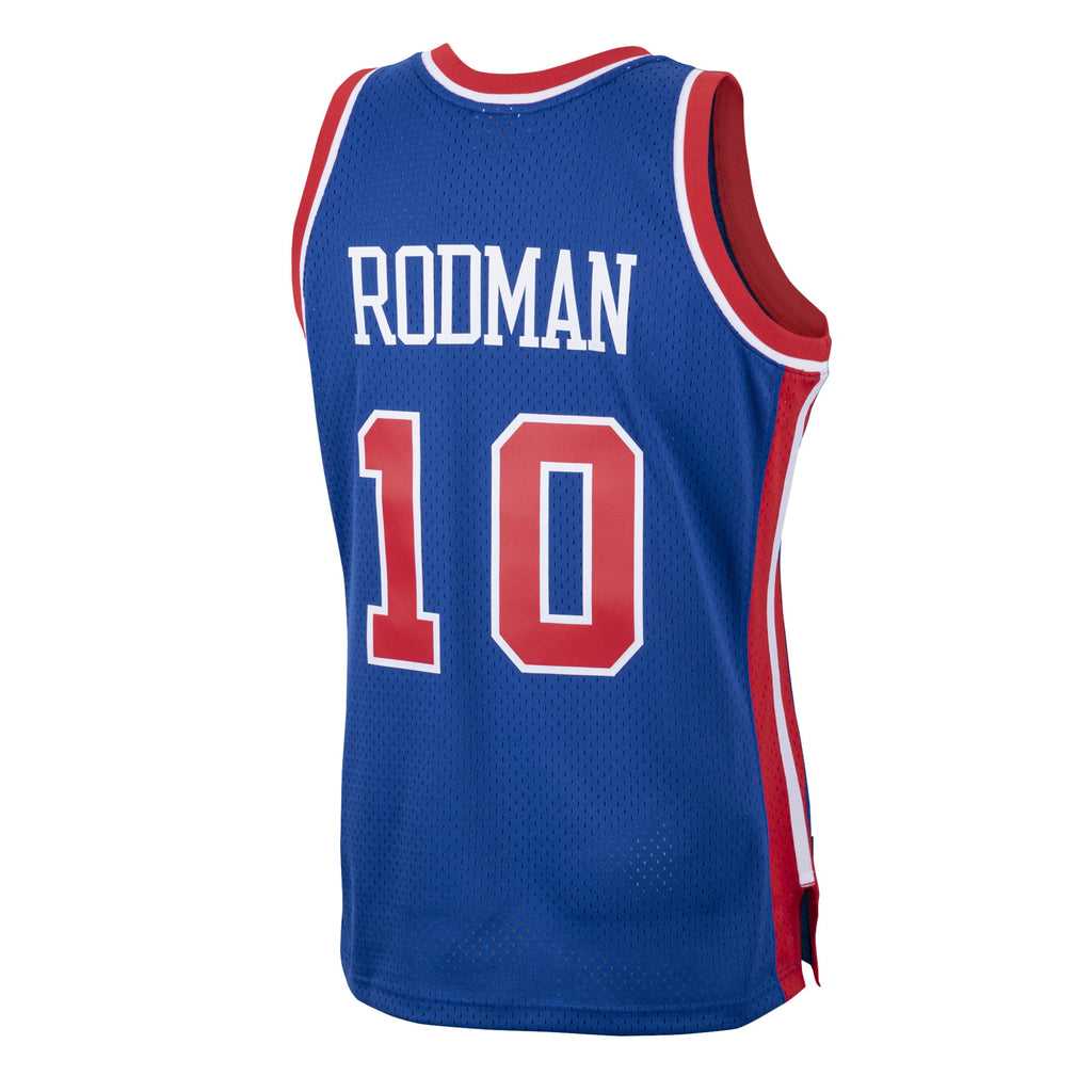Detroit Pistons Dennis Rodman Mitchell & Ness Royal 1988/89 Hardwood Classics Swingman Jersey for Men product image 4,