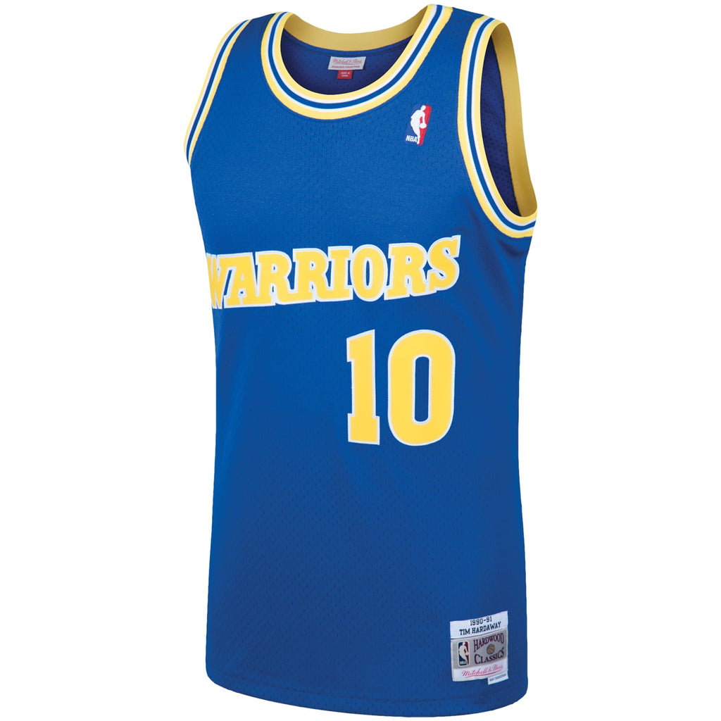 Golden State Warriors Tim Hardaway Mitchell & Ness Royal 1990/91 Hardwood Classics Swingman Jersey for Men product image 3,