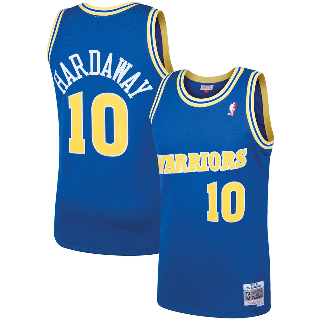 Golden State Warriors Tim Hardaway Mitchell & Ness Royal 1990/91 Hardwood Classics Swingman Jersey for Men product image 1,