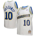 Golden State Warriors Tim Hardaway Mitchell & Ness White Hardwood Classics 1990/91 Swingman Jersey for Men product image 1,