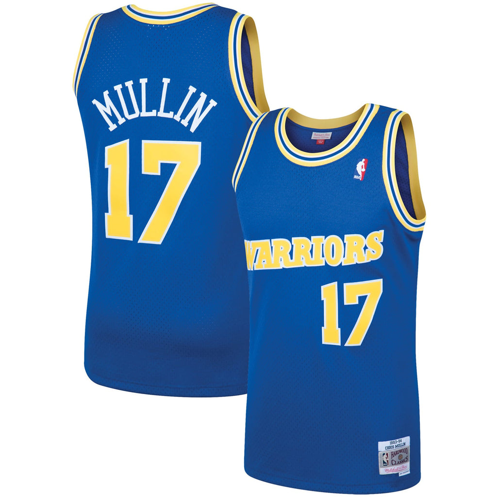 Golden State Warriors Chris Mullin Mitchell & Ness Royal 1993/94 Hardwood Classics Swingman Jersey for Men product image 2,