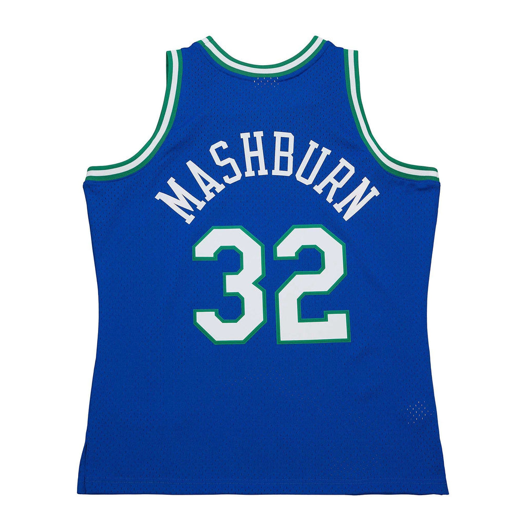 Dallas Mavericks Jamal Mashburn Mitchell & Ness Blue 1993/94 Hardwood Classics Swingman Jersey for Men product image 4,