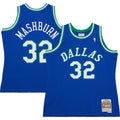 Dallas Mavericks Jamal Mashburn Mitchell & Ness Blue 1993/94 Hardwood Classics Swingman Jersey for Men product image 1,