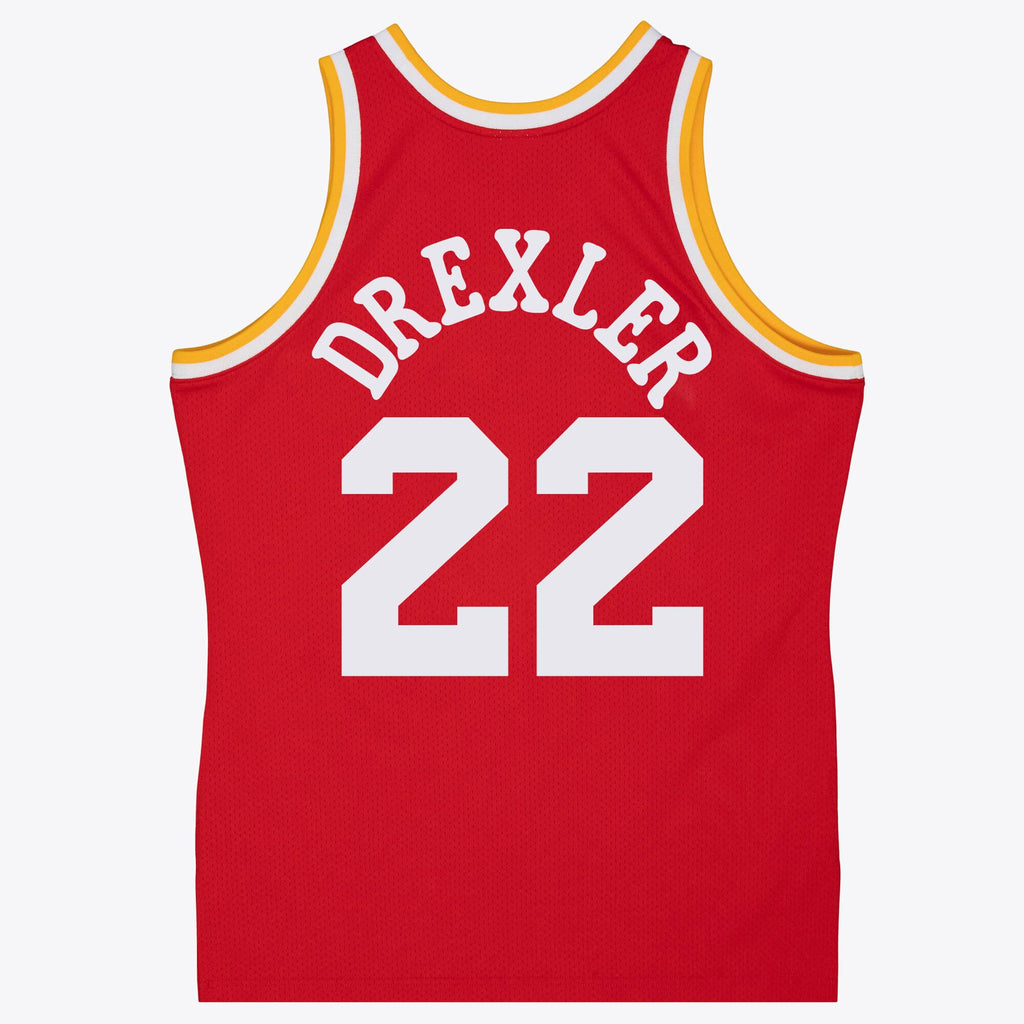 Houston Rockets Clyde Drexler Mitchell & Ness Red 1994/95 Swingman Jersey for Men product image 3, provided for visual