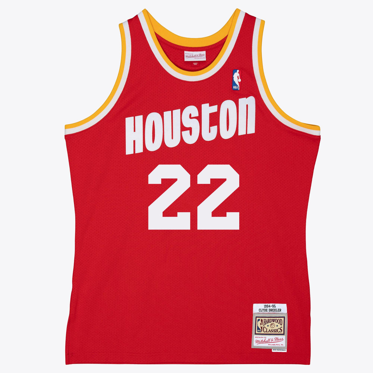 Houston Rockets Clyde Drexler Mitchell & Ness Red 1994/95 Swingman Jersey for Men product image 1, provided for visual