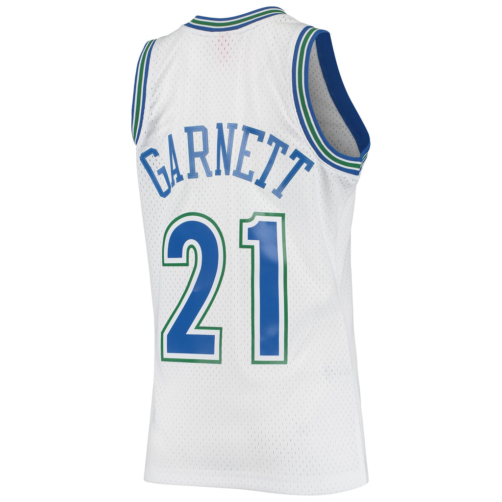 Minnesota Timberwolves Kevin Garnett Mitchell & Ness White 1995/96 Hardwood Classics Swingman Jersey for Men product image