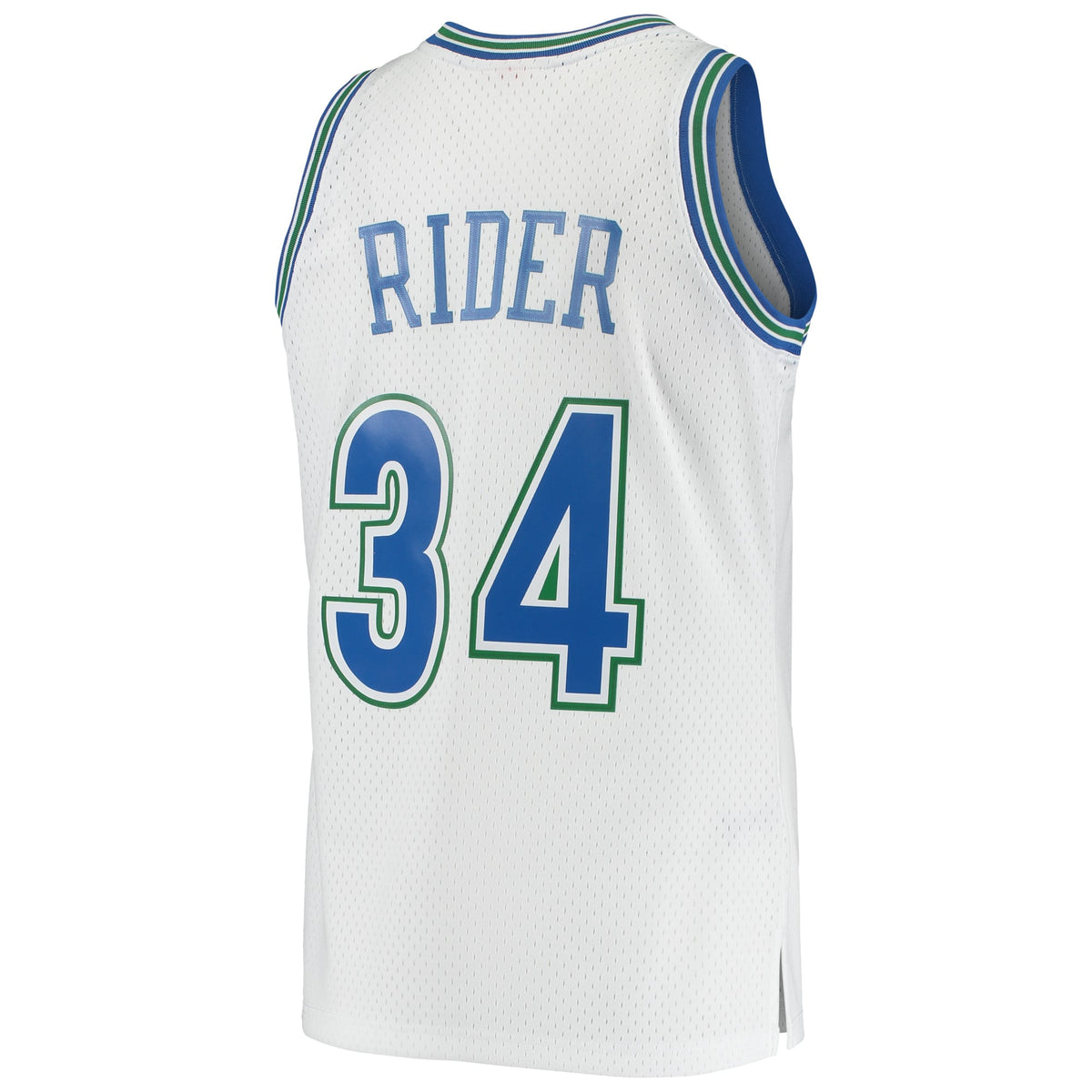 Minnesota Timberwolves Isaiah Rider Mitchell & Ness White 1995/96 Hardwood Classics Swingman Jersey for Men product image 4,