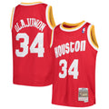 Youth Houston Rockets Hakeem Olajuwon Mitchell & Ness Red 1996/97 Hardwood Classics Swingman Jersey product image 1,