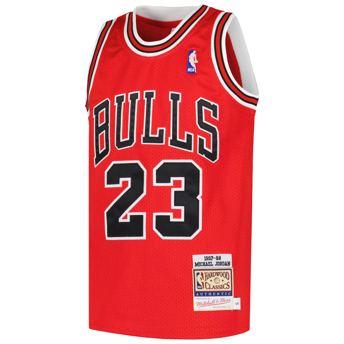Youth Chicago Bulls Michael Jordan Mitchell & Ness Red Hardwood Classics 1997/98 Authentic Jersey product image 3, provided