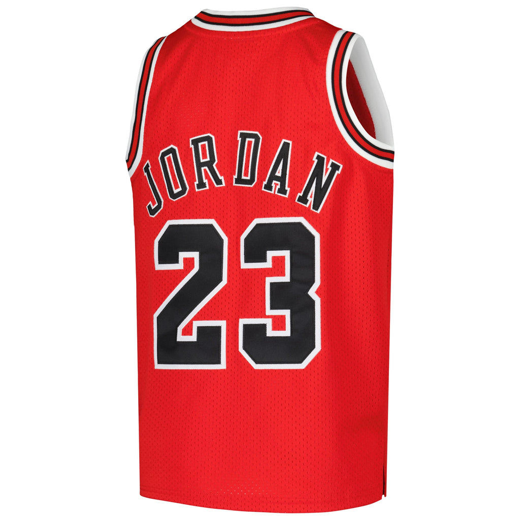 Youth Chicago Bulls Michael Jordan Mitchell & Ness Red Hardwood Classics 1997/98 Authentic Jersey product image 4, provided