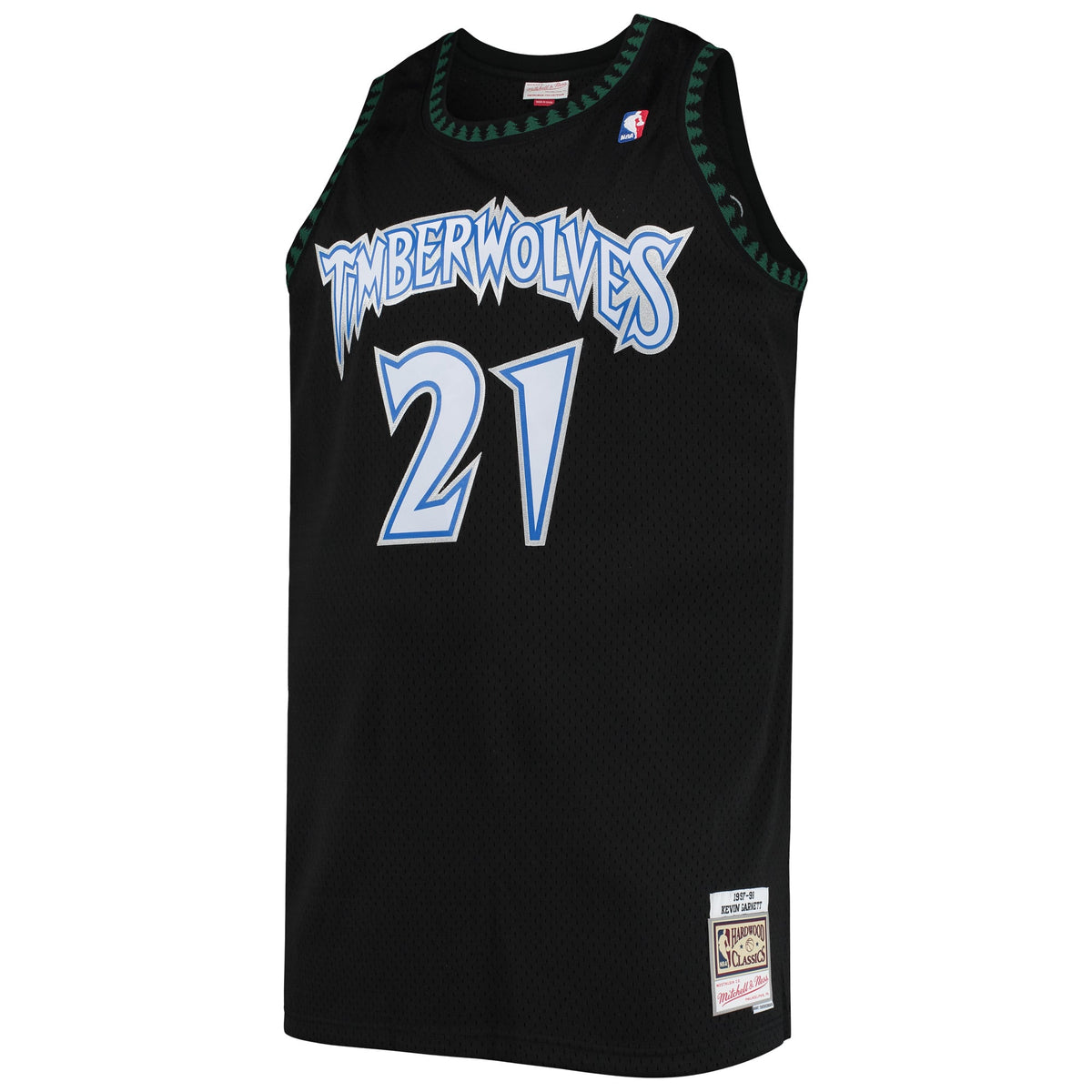 Minnesota Timberwolves Kevin Garnett Mitchell & Ness Black 1997/98 Big & Tall Hardwood Classics Swingman Jersey for Men