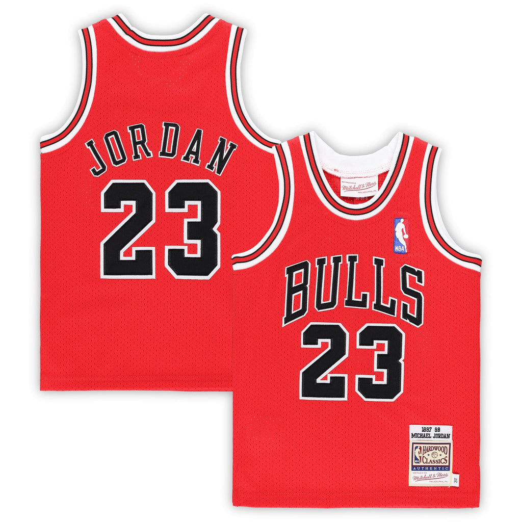 Toddler Chicago Bulls Michael Jordan Mitchell & Ness Red 1997/98 Hardwood Classics Authentic Jersey product image 2,