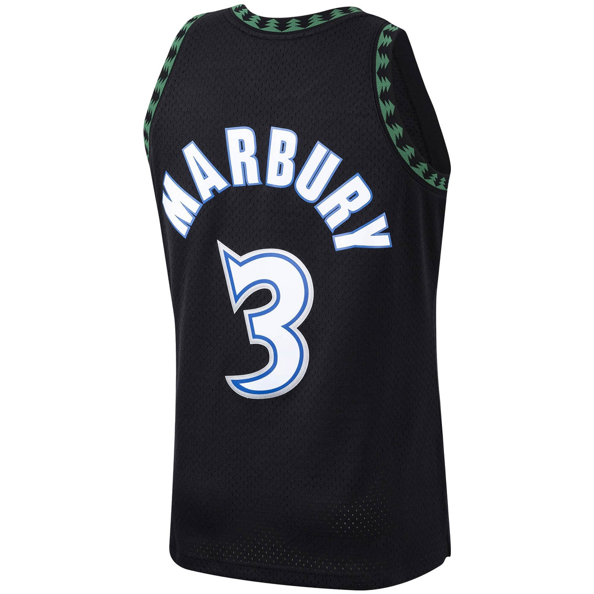 Minnesota Timberwolves Stephon Marbury Mitchell & Ness Black 1997/98 Hardwood Classics Swingman Jersey for Men product image