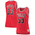Chicago Bulls Scottie Pippen Mitchell & Ness Red 1997/98 Hardwood Classics Swingman Jersey for Women product image 1,