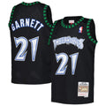 Youth Minnesota Timberwolves Kevin Garnett Mitchell & Ness Black 1997/98 Hardwood Classics Swingman Jersey product image 1,