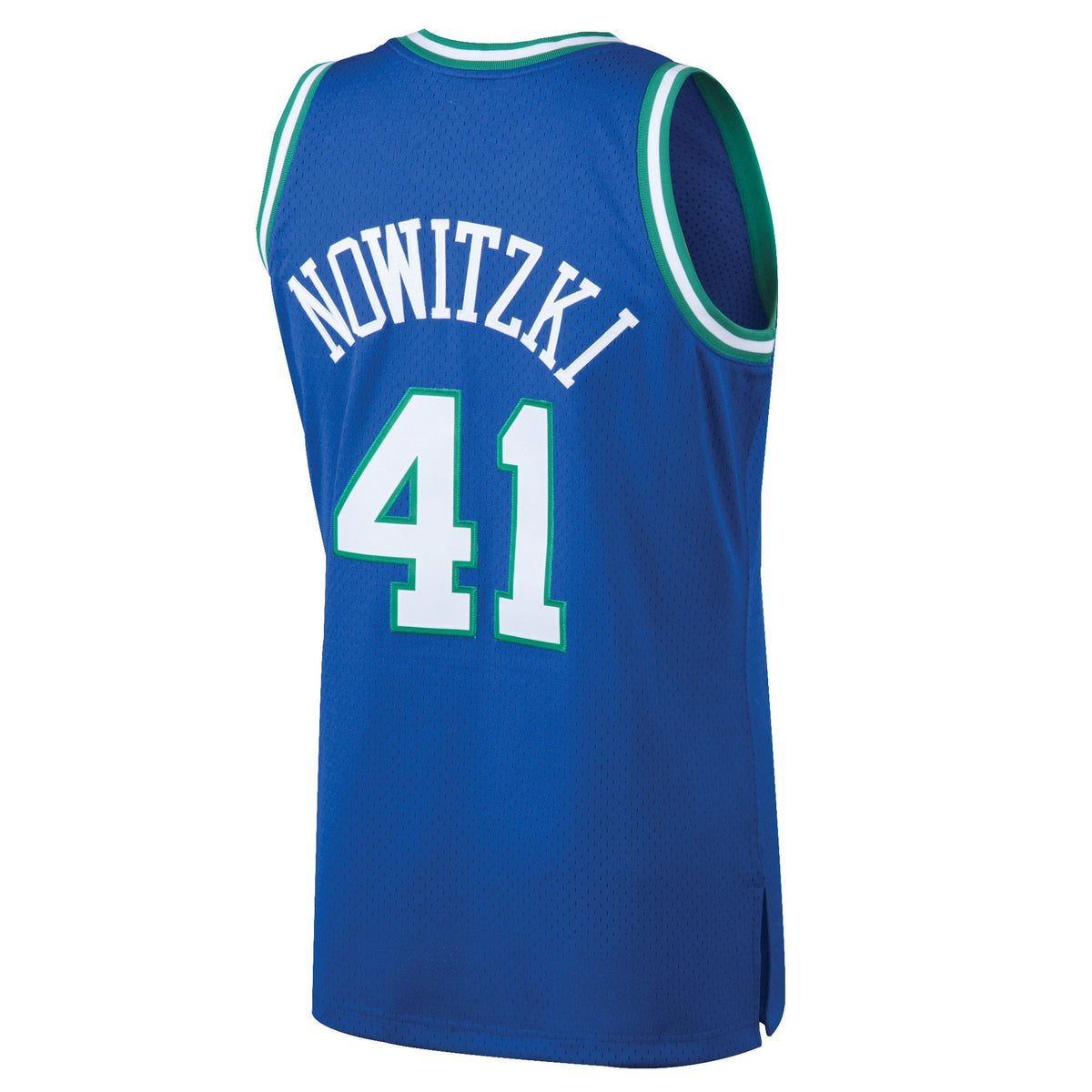 Dallas Mavericks Dirk Nowitzki Mitchell & Ness Blue 1998/99 Hardwood Classics Swingman Jersey for Men product image 4,