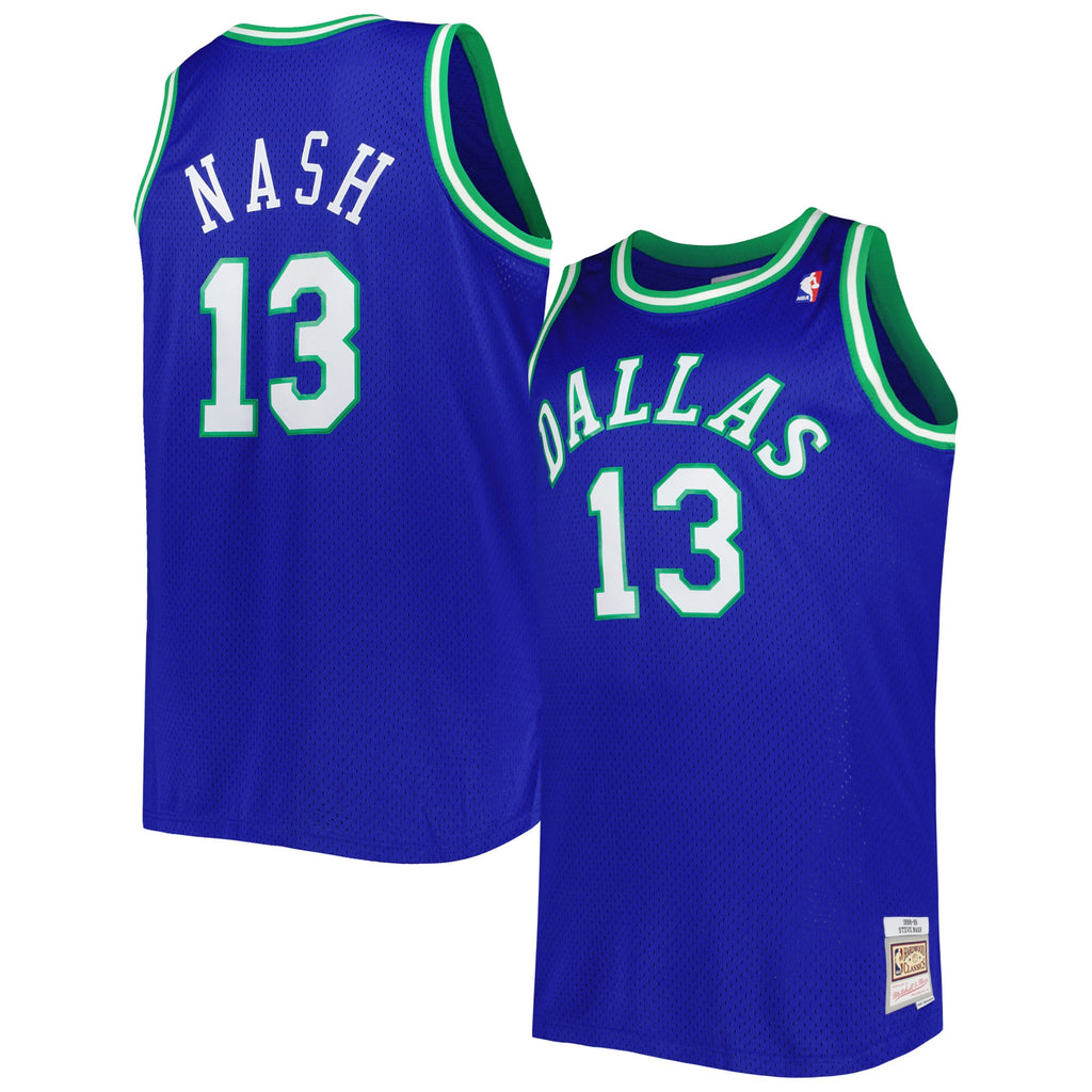 Dallas Mavericks Steve Nash Mitchell & Ness Blue Big & Tall Hardwood Classics 1998/99 Swingman Jersey for Men product image
