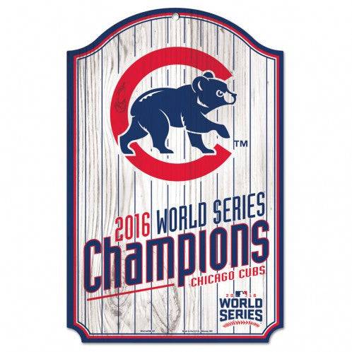 Chicago Cubs 2016 World Series Champions World Series Wood Sign product image 1, provided for visual reference and product