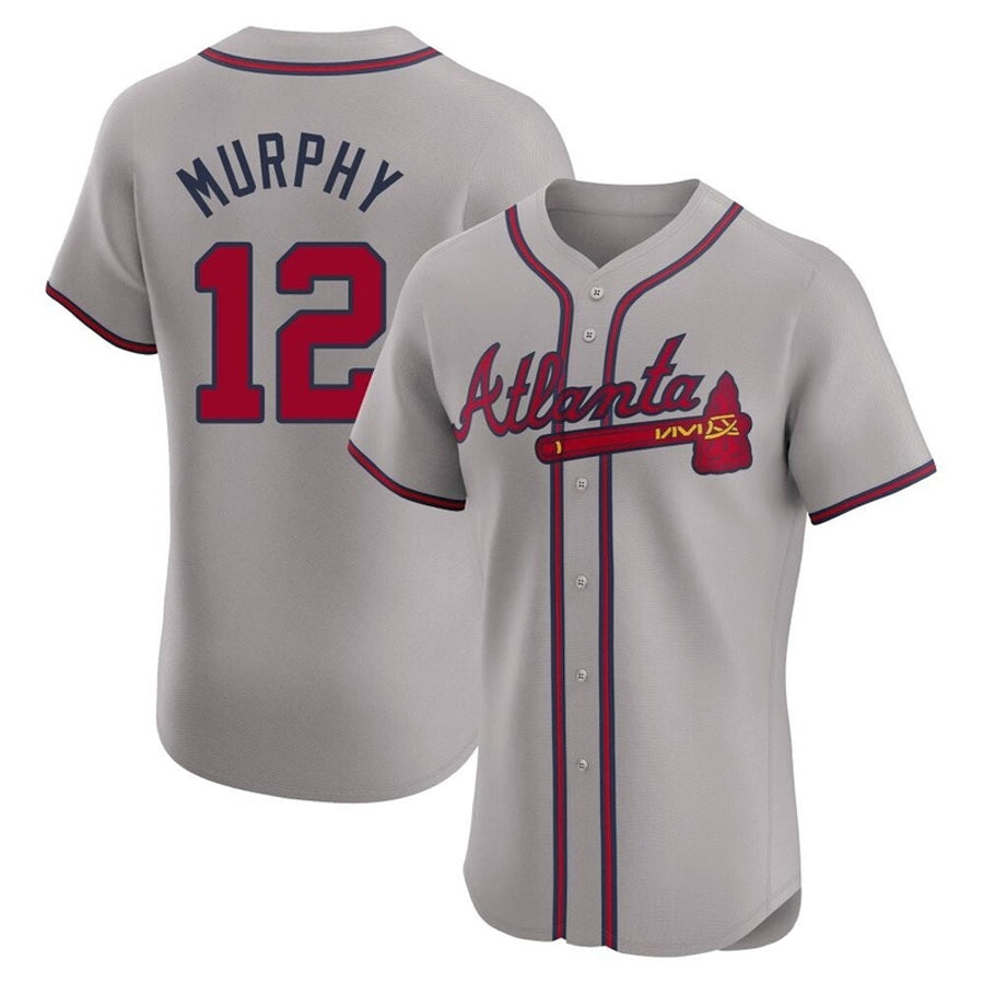 A.Braves #12 Sean Murphy Player Gray Limited Elite Home product image 1
