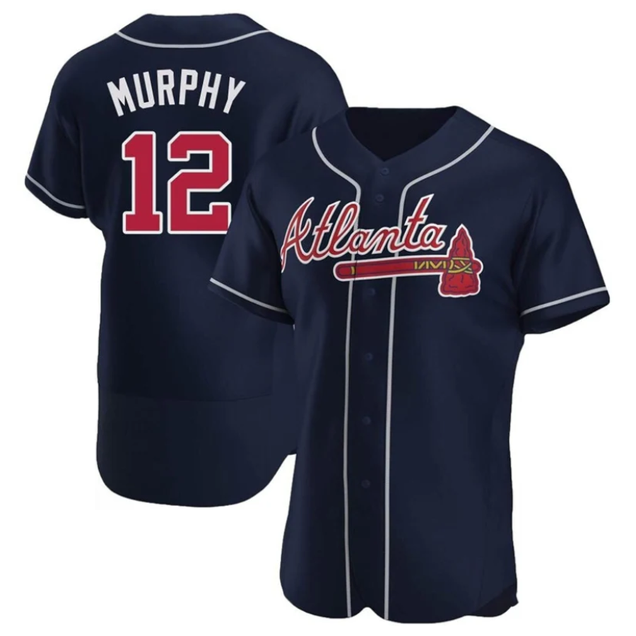 A.Braves #12 Sean Murphy Player Navy Limited Elite Baseball product image 1