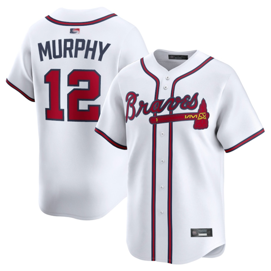 A.Braves #12 Sean Murphy Player White Limited Baseball product image 1