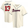A.Braves #13 Ronald Acuna Jr. Player Cream Alternate Jersey product image 1