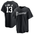 A.Braves #13 Ronald Acuna Jr. Player Black Replica Stitched product image 1