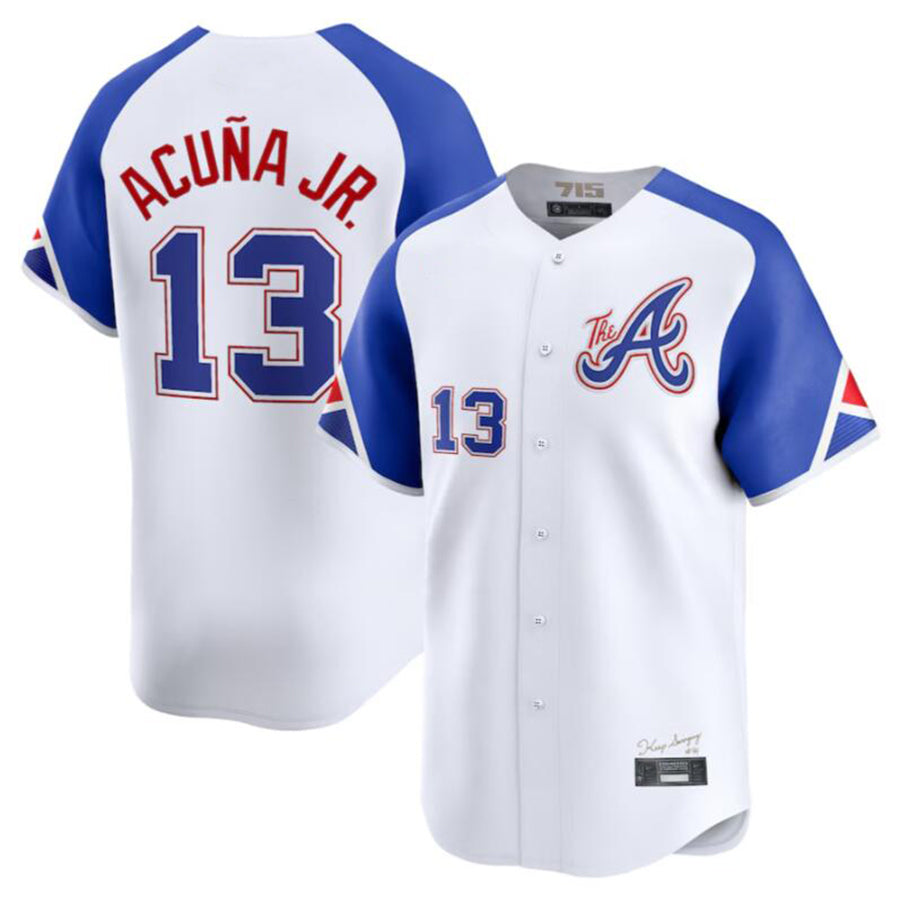 A.Braves #13 Ronald Acu?a Jr. White City Connect Limited product image 1