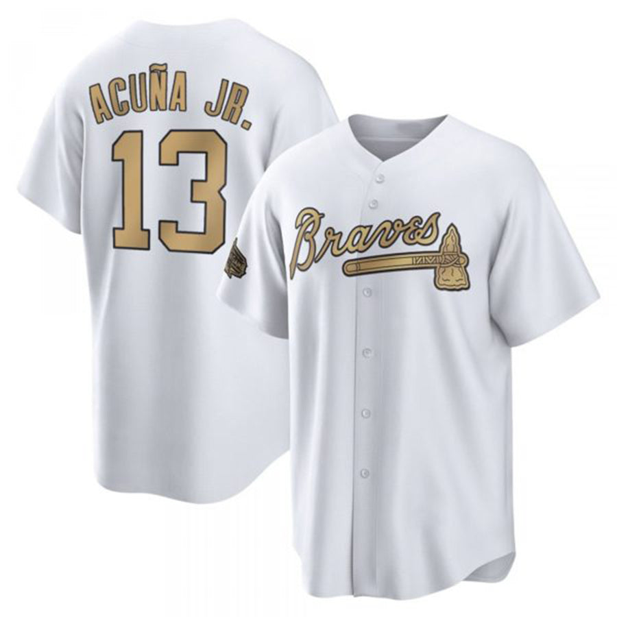 A.Braves #13 Ronald Acuna Jr. Player White All-Star Jersey product image 1