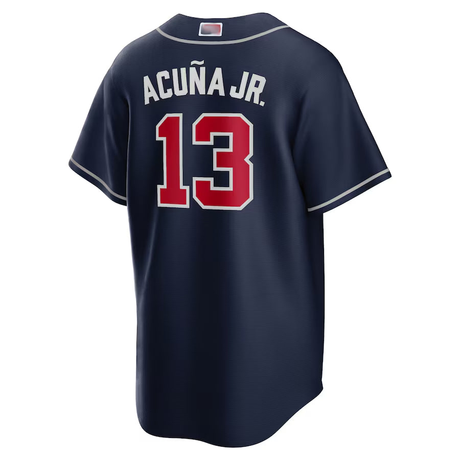 A.Braves #13 Ronald Acuna Jr. Player Navy Replica Baseball product image 1