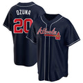 A.Braves #20 Marcell Ozuna Player Navy Game Baseball Jerseys product image 1