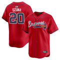 A.Braves #20 Marcell Ozuna Player Red Home Replica Baseball product image 1