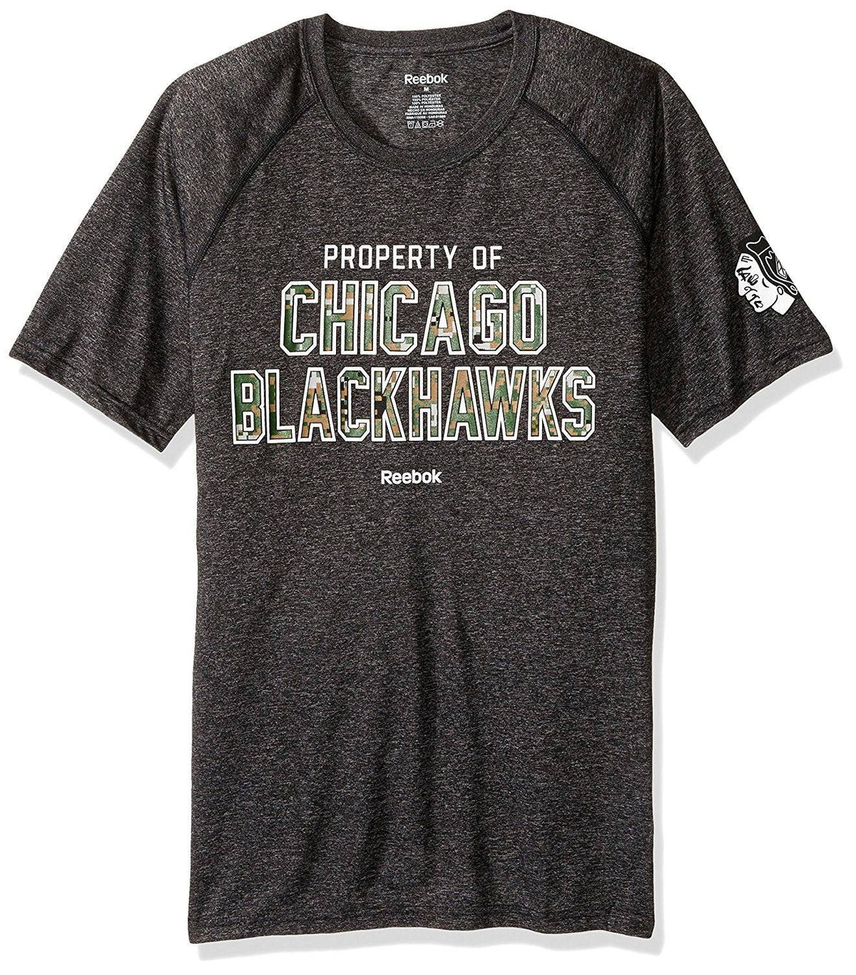 Chicago Blackhawks Division Digital Camo Property Of Ultimate T-Shirt Reebok product image 1, provided for visual reference