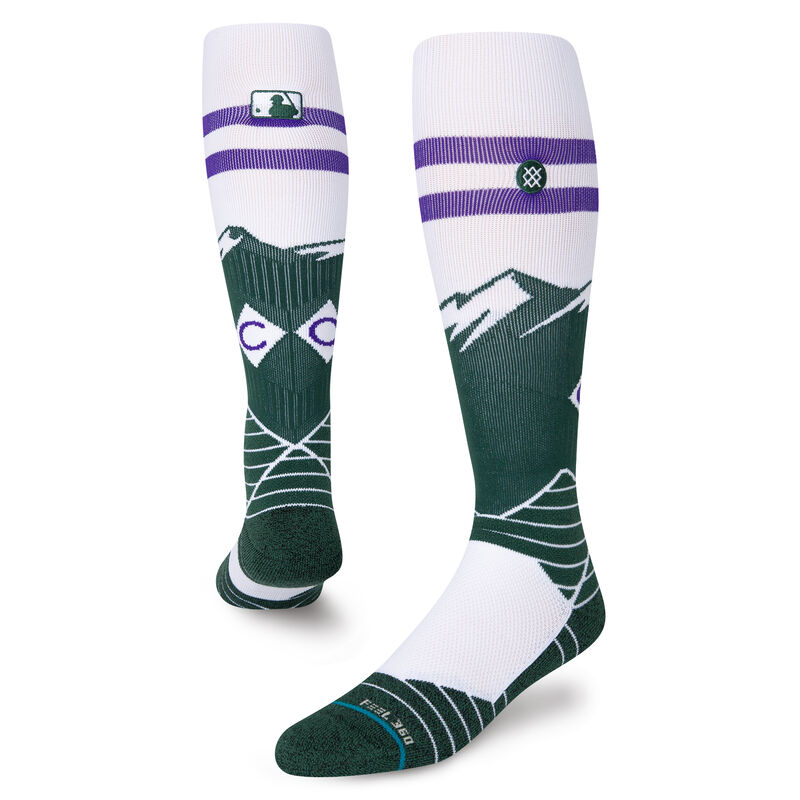 Colorado Rockies City connect OTC Socks product image 1, provided for visual reference and product detail review