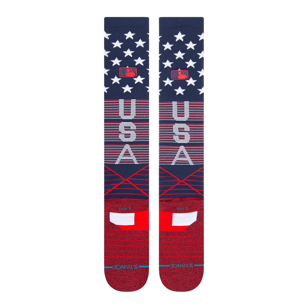 STANCE SOCKS Bars USA OTC Navy Stars product image 2, provided for visual reference and product detail review