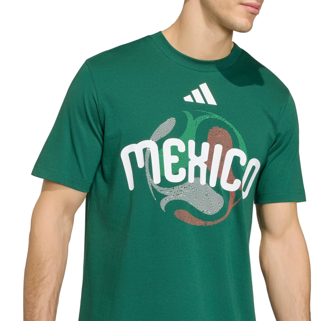 Adidas Mexico FIFA World Cup 2026 T-Shirt Green – Men’s Soccer Fan T-Shirt 100% Cotton product image 2, provided for visual