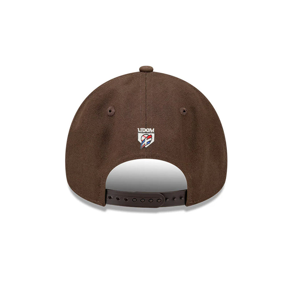 Aguilas Cibaeñas New Era 9FORTY Adjustable Baseball Hat – Brown product image 4, provided for visual reference and product