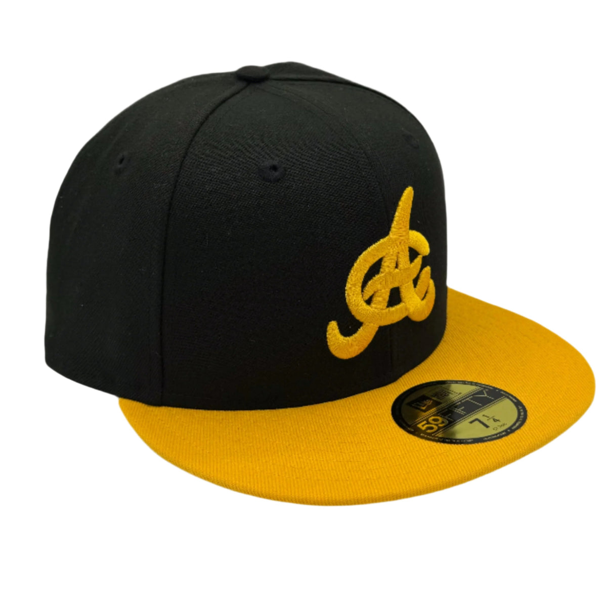 Official Aguilas Cibaeñas New Era 59FIFTY Fitted Hat – Black/Gold LIDOM Dominican Baseball Cap product image 3, provided for