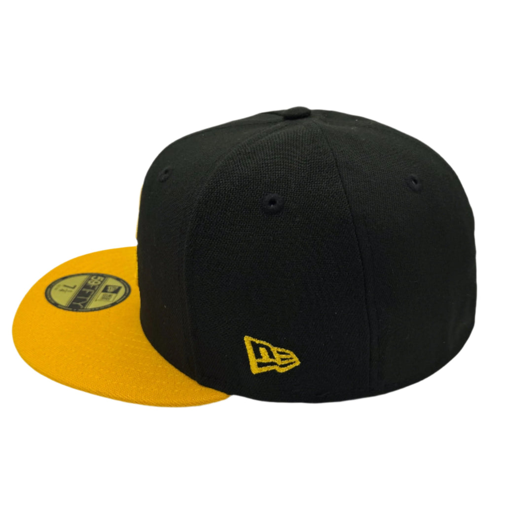 Official Aguilas Cibaeñas New Era 59FIFTY Fitted Hat – Black/Gold LIDOM Dominican Baseball Cap product image 2, provided for