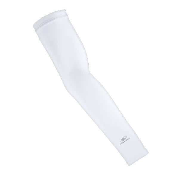 Performance Arm Compression Sleeve - White product image 1, provided for visual reference and product detail review