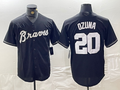 A.Braves #20 Marcell Ozuna Player Black Cool Base Stitched product image 1