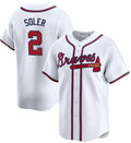 A.Braves #2 Jorge Soler Player White Limited Stitched product image 1