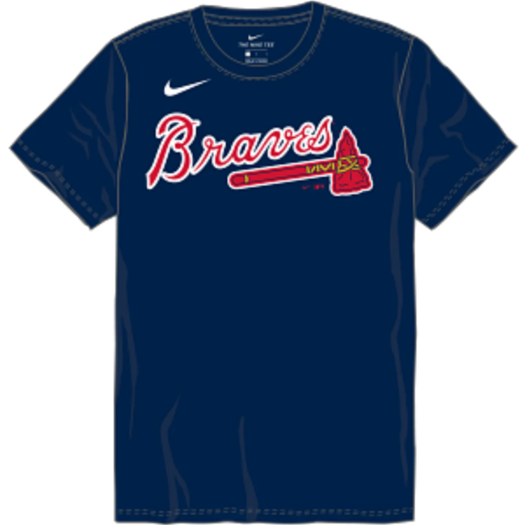 Atlanta Braves Nike T-Shirt - Navy product image 3, provided for visual reference and product detail review